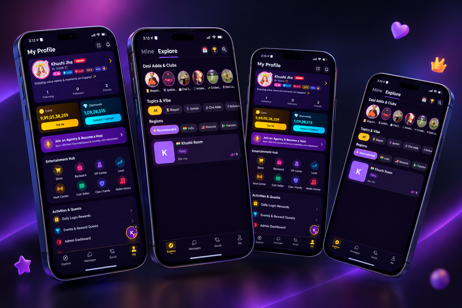 Gappey App Live Experience Mockup